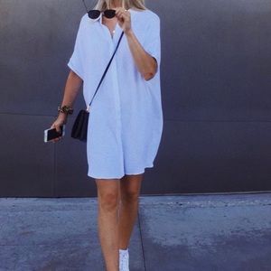 OAK AND FORT Button Up Shirt Dress